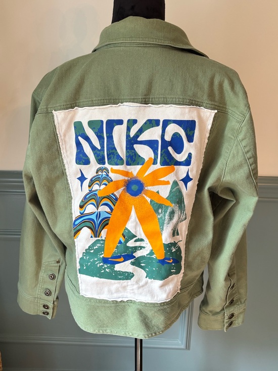 Upcycled Jackets & Blazers - Upcycled Nike Denim Jacket
